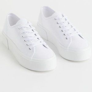 White Platform Sneakers